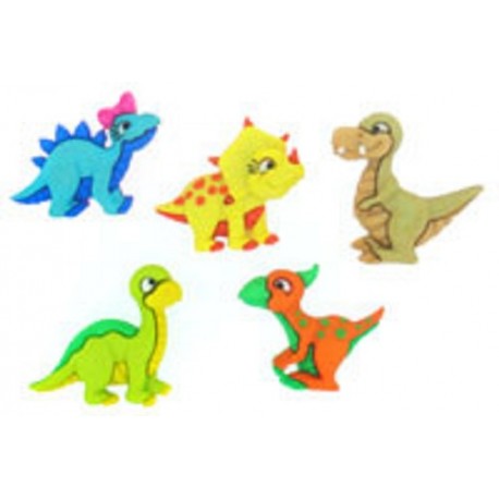 Boutons Dress It Up : Dino Mite - Dinosaures - Boutons 3D