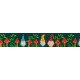 Ruban de Noël - Woodland Gnomes - 25mm Satin Ruban - Vendu par Mètre