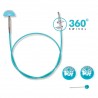 Câble Interchangeable Pivotante 360 pour Aiguilles Tricot Circulaire - Knitpro Mindful Collection