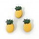 Boutons Ananas 20MM avec Attache Dos - Lot de 6