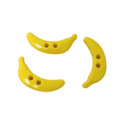 Bouton Banane Avec Deux Trous 25mm - Lot de 6
