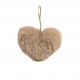 Pompon Coeur Fausse Fourrure Taille 6.5cm - 24 Couleurs aux Choix