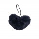 Pompon Coeur Fausse Fourrure Taille 6.5cm - 24 Couleurs aux Choix