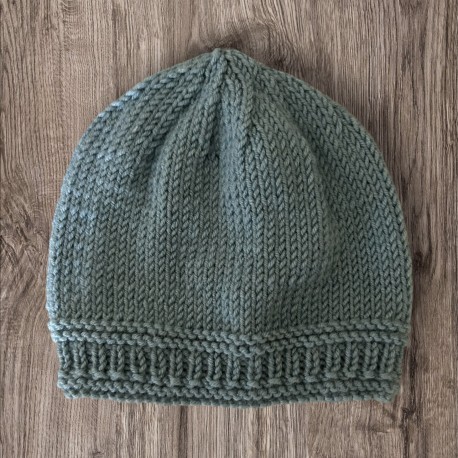 Bonnet Bébé Tricoté à la Main Couleur et Taille au Choix