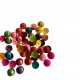 Boutons en Bois 10mm Multicolore - Lot de 50