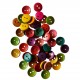 Boutons en Bois 15mm Multicolore - Lot de 50