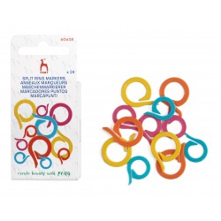 Anneaux Marqueurs Ouvert pour Tricot - Lot de 24 - Pony