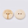 Bouton en Bois Naturel Olivier 30mm - Lot de 4