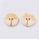 Bouton en Bois Naturel Olivier 30mm - Lot de 4